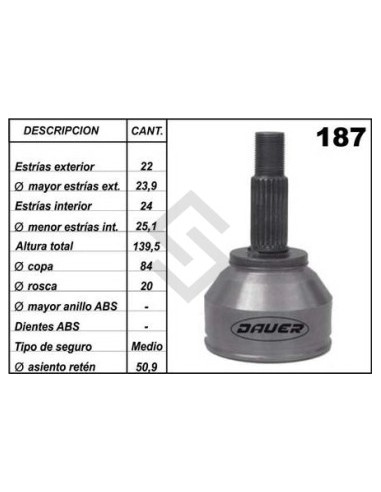 Vw Jta. Homoc. Fox / Gol Trend / Suran  / Voyage 13/... (22 - 24) Seg M