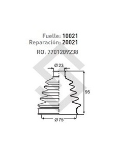 Rt Fuelle S/eje Duster - L/caja