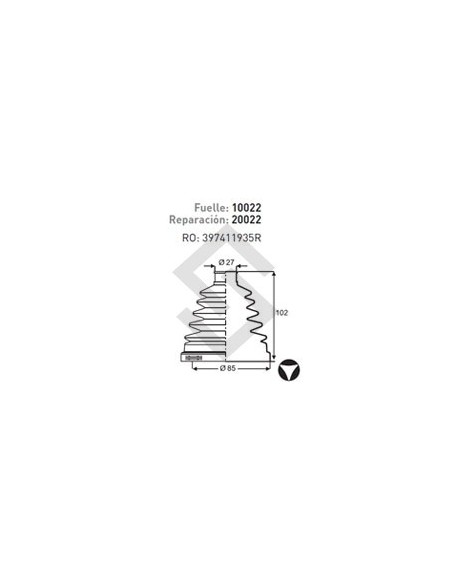 Rt Fuelle S/eje Duster - L/caja C/lobulos Tras. - Kit