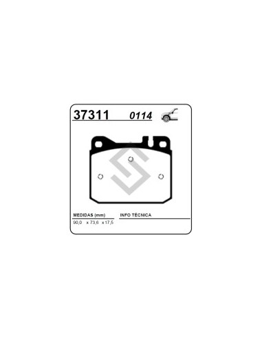 Im Past. Freno Del. M. Benz W107/123/126 .../91