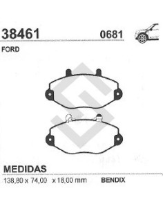 Fd Past. Freno Del. Transit 150-190 99/... (rodado 15)