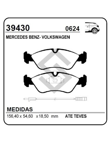 Vr Past. Freno Tras. M.benz Sprinter 95/97