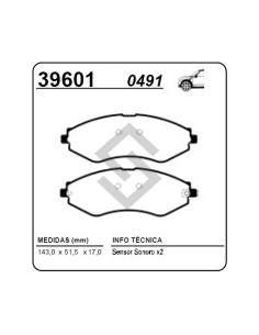 Ch Past. Freno Del. Aveo 05/08 - Daewoo Lacetti 04/... Nubira Sedan 03/...