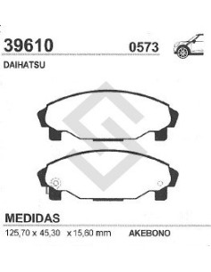 Im Past. Freno Del. Daihatsu Charade 93/... / Charade Iv / Gran Move 96/...