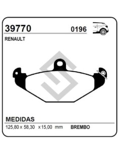Vr Past. Freno Tras. R.21 / Laguna / Megane / Safrane