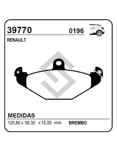 Vr Past. Freno Tras. R.21 / Laguna / Megane / Safrane