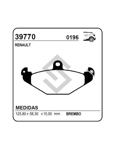 Vr Past. Freno Tras. R.21 / Laguna / Megane / Safrane