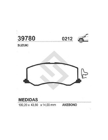 Im Past. Freno Del. Suzuki Swift Gl 1000 / Gl 1300  90/94