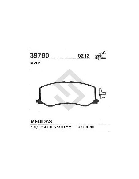 Im Past. Freno Del. Suzuki Swift Gl 1000 / Gl 1300  90/94