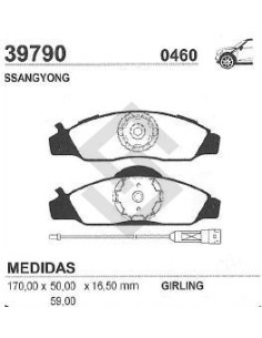 Im Past. Freno Del. Ssangyong Musso / New Korando 97/...