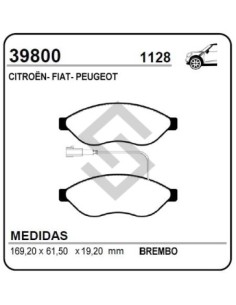 **vr Past.freno Del. Ducato 2.2 D/ Boxer 2.2hdi / Jumper - 06/...