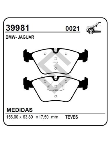 Im Past. Freno Del. Bmw Serie 5 / Serie 7 / M3 / M5 82/94 / Jaguar Xj