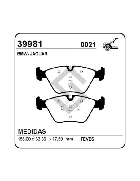 Im Past. Freno Del. Bmw Serie 5 / Serie 7 / M3 / M5 82/94 / Jaguar Xj
