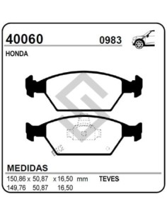**im Past. Freno Del. Honda City 09/... / Fit 1.4-1.5 16v 09/... /  New Fit 09/...