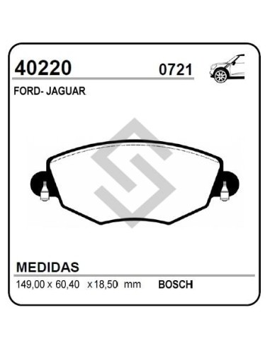Fd Past. Freno Del. Mondeo 01/... / Jaguar X-type 01/06