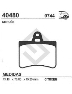 Ct Past. Freno Tras. C5 00/...