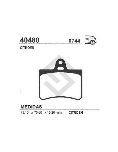 Ct Past. Freno Tras. C5 00/...