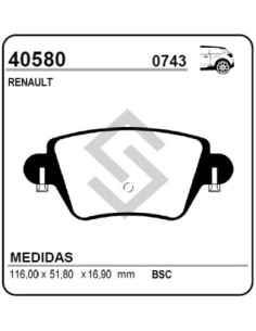 Rt Past. Freno Tras. Kangoo/express 98/...