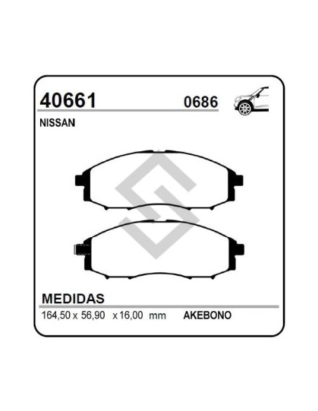 **im Past. Freno Del. Nissan Frontier 2wd-4wd 03/04 / Terrano D22 4x4 / Xterra 03/04