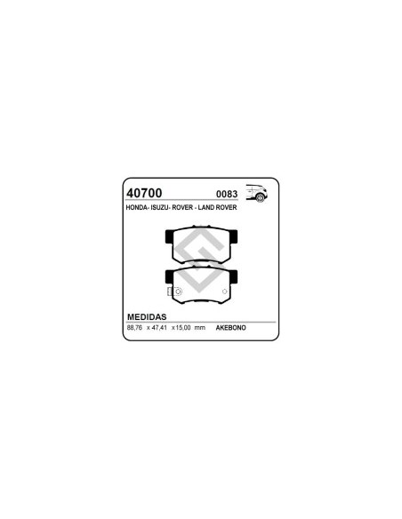 Im Past. Freno Tras. Honda Cr-v 02/04 - Accord 90/96 - Legend Ii - Land Rover 93/98
