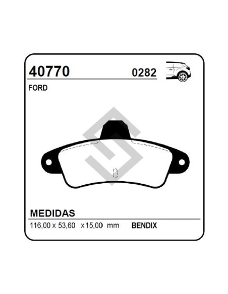 Fd Past. Freno Tras. Mondeo Ghia 93/95