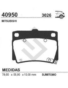 Im Past. Freno Tras. Mitsubishi Montero Sport 2.5td-3.0 V6 98/...