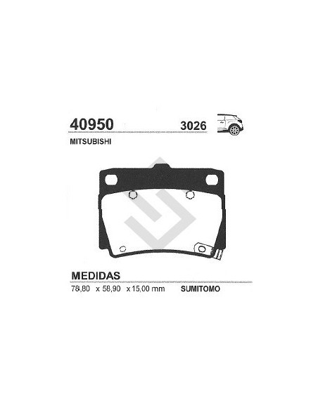 Im Past. Freno Tras. Mitsubishi Montero Sport 2.5td-3.0 V6 98/...