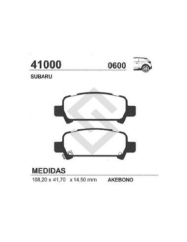 Im Past. Freno Tras. Subaru Legacy Iv 3.0i 03/...
