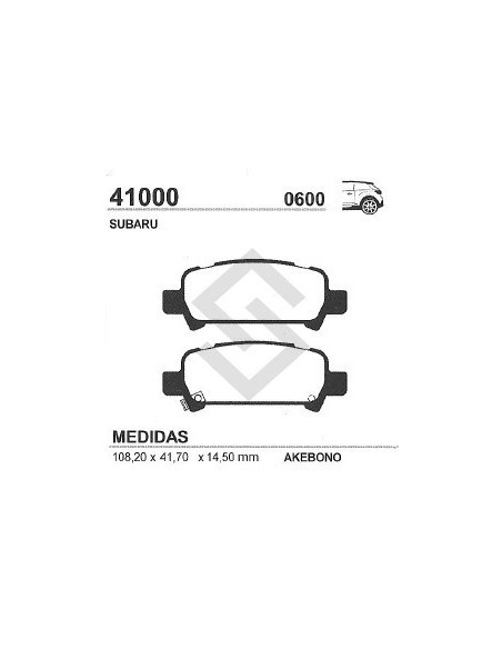 Im Past. Freno Tras. Subaru Legacy Iv 3.0i 03/...