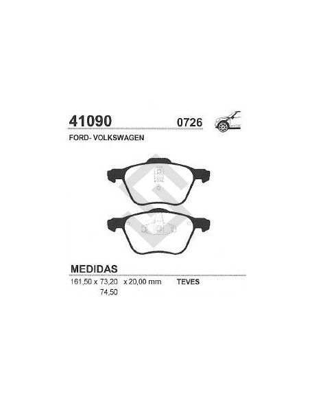 Vw Past. Freno Del. Passat 01/...  / Sharan 00/...