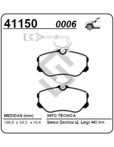 Im Past. Freno Del. A.romeo 164 90/98 - Motor Chico