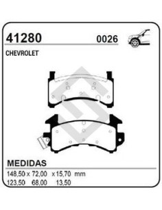 Ch Past. Freno Del. Blazer 90/94 - S-10 Americana 83/... - Camaro 81/92 - Jimmy 83/... - Pontiac 83/83 - Pontiac Grand Prix