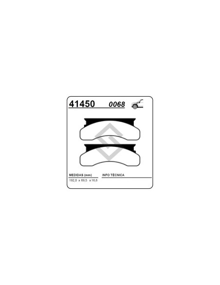 Fd Past. Freno Del. F.250 4x4 92/94 - Econoline 79/83 - Ranger 79/83