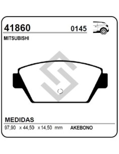 Im Past. Freno Tras. Mitsubishi Eclipse 2.0i 16v 91/95 (d2a)