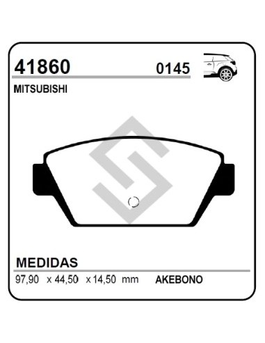 Im Past. Freno Tras. Mitsubishi Eclipse 2.0i 16v 91/95 (d2a)