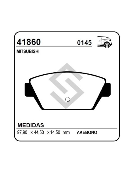 Im Past. Freno Tras. Mitsubishi Eclipse 2.0i 16v 91/95 (d2a)