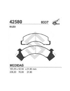 Im Past. Freno Del. Isuzu N-series 88/00 (camion)