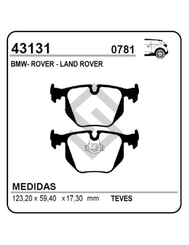 Im Past. Freno Tras. Bmw Serie 3 / M3 99/...