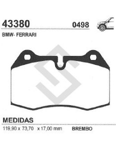 Im Past. Freno Del. Bmw Serie 8 94/99