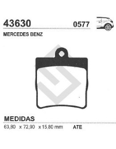 Im Past. Freno Tras. M.benz  C180 T / C200 Td 90/01