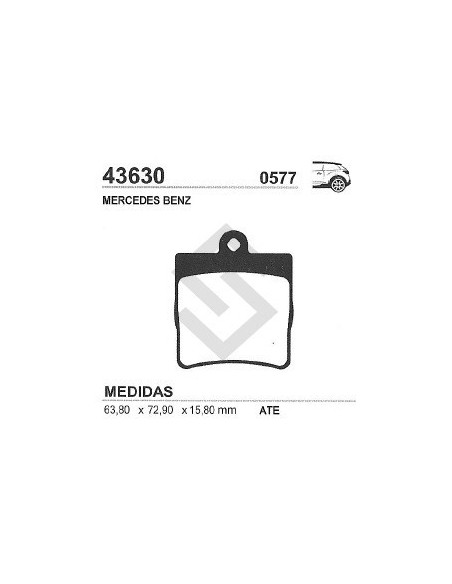Im Past. Freno Tras. M.benz  C180 T / C200 Td 90/01