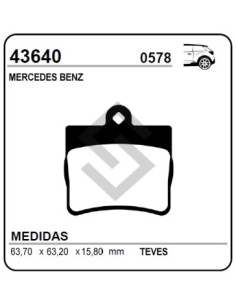 Im Past. Freno Tras. M.benz  C180 / C200 / C230 / C250 / E200 / E220 97/...