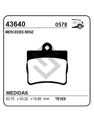 Im Past. Freno Tras. M.benz  C180 / C200 / C230 / C250 / E200 / E220 97/...