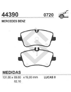 Im Past. Freno Del. M.benz C180 / 200 / 220 Ti 00/...