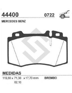 Im Past. Freno Del. M.benz Ml 430 2.8 / Serie 320 / Serie 500  00/...