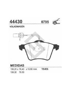 Vw Past. Freno Del. Transporter 2.4 D / 2.5 Tdi 00/...