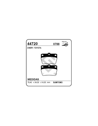 Im Past. Freno Tras. Toyota Rav4 (xa2) 00/... - Chery Tiggo 4x2 / 4x4