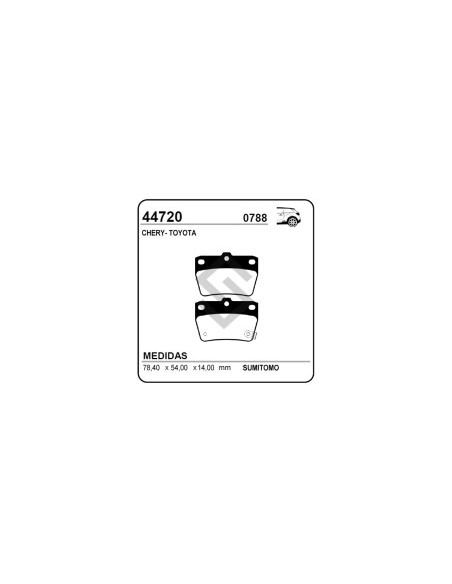Im Past. Freno Tras. Toyota Rav4 (xa2) 00/... - Chery Tiggo 4x2 / 4x4