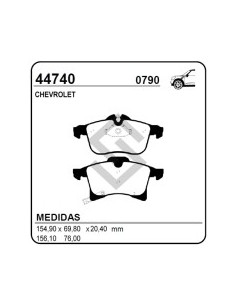 Ch Past. Freno Del. Corsa 1.7 03/... Meriva 03/...