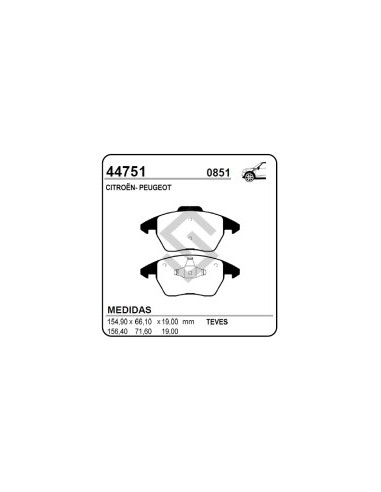 Pg Past. Freno Del. P.307 03/... - Citroen C4 04/...